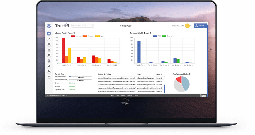 Trustifi Laptop